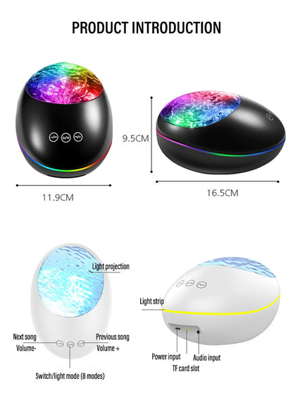 LED Galaxy Projector With Bluetooth Speaker