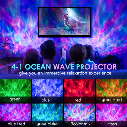 LED Galaxy Projector With Bluetooth Speaker