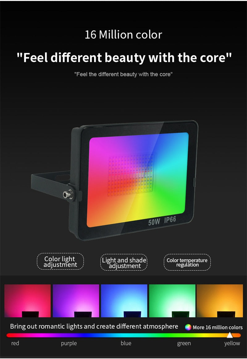 Waterproof Smart Outdoor Spotlight LED Reflector