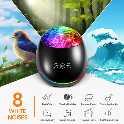 LED Galaxy Projector With Bluetooth Speaker