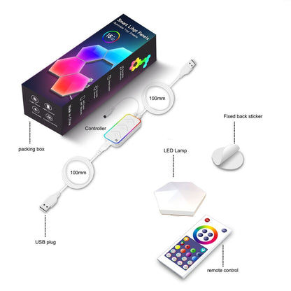Smart LED Hexagon Panel Neon Light