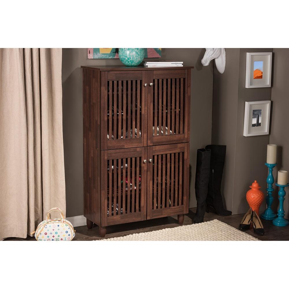 Roisin Wooden Entryway Shoe Storage Cabinet - living-essentials