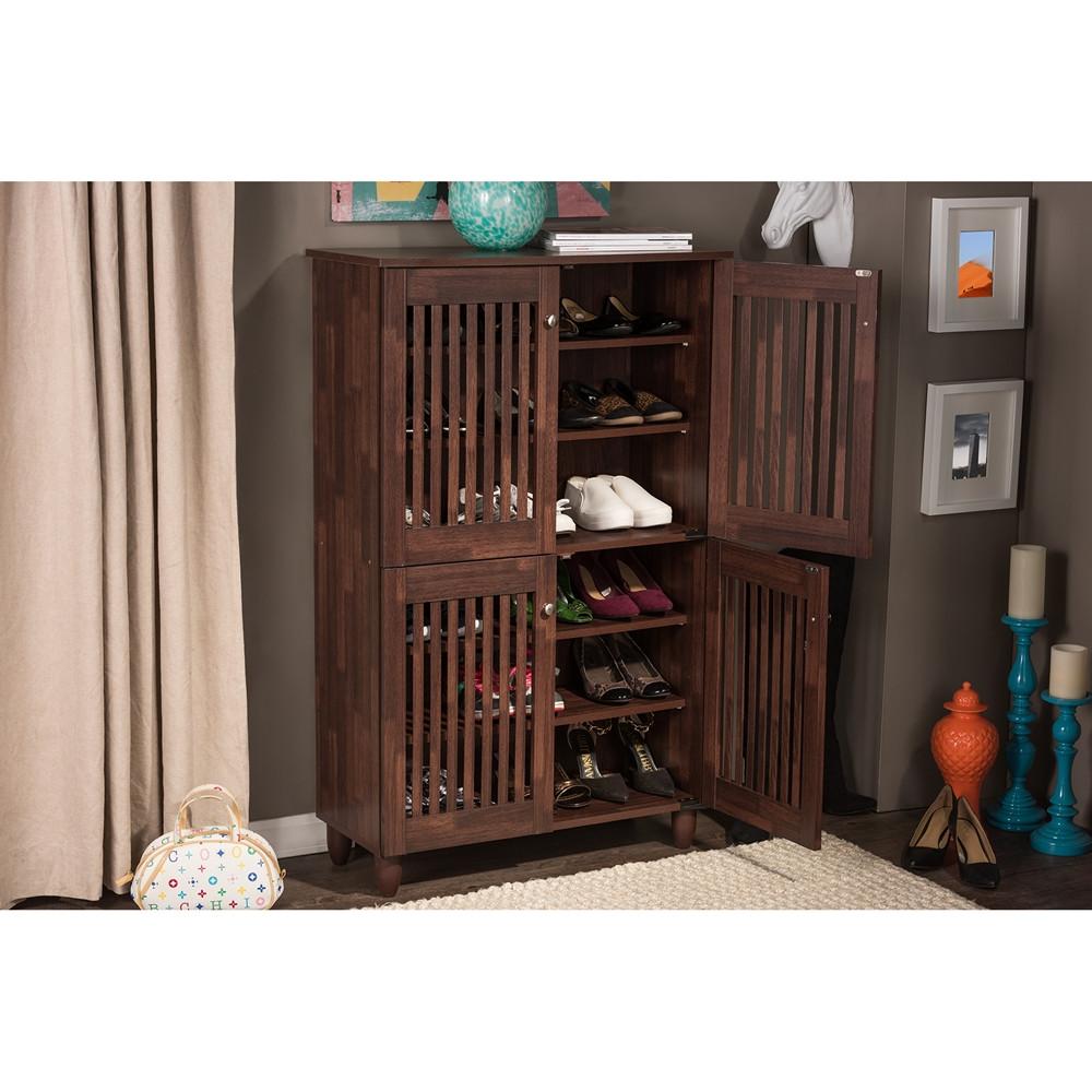 Roisin Wooden Entryway Shoe Storage Cabinet - living-essentials