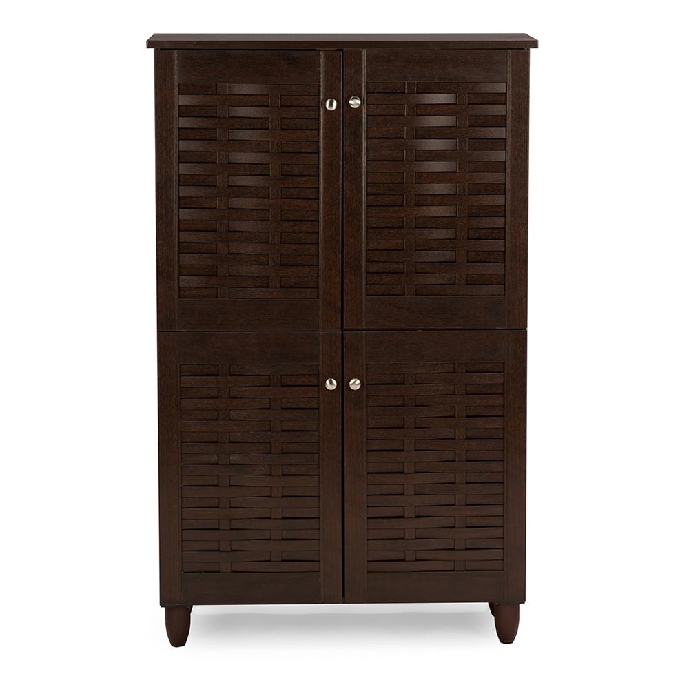 Harriette  4-Door Wooden Entryway Shoes Storage Cabinet - living-essentials