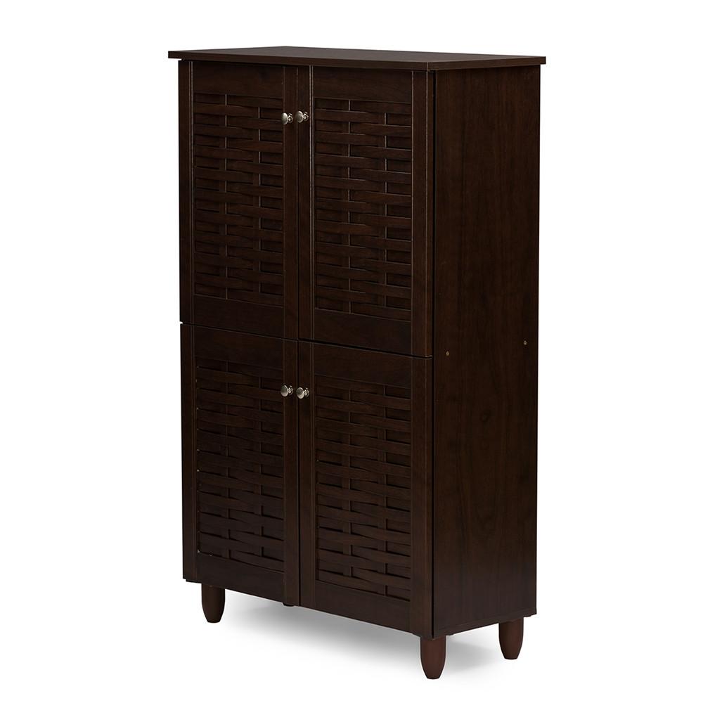 Harriette  4-Door Wooden Entryway Shoes Storage Cabinet - living-essentials