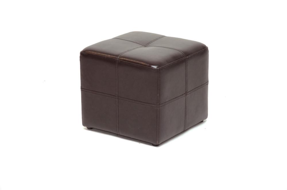 Niko Dark Brown Ottoman - living-essentials