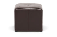 Axel Bonded Leather Ottoman - living-essentials