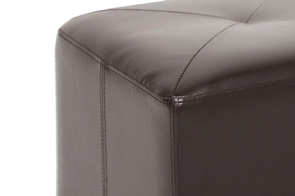 Axel Bonded Leather Ottoman - living-essentials