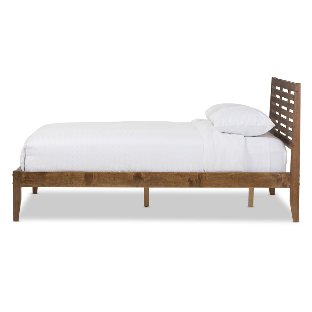 Dacken Mid-Century Modern Platform Bed - living-essentials