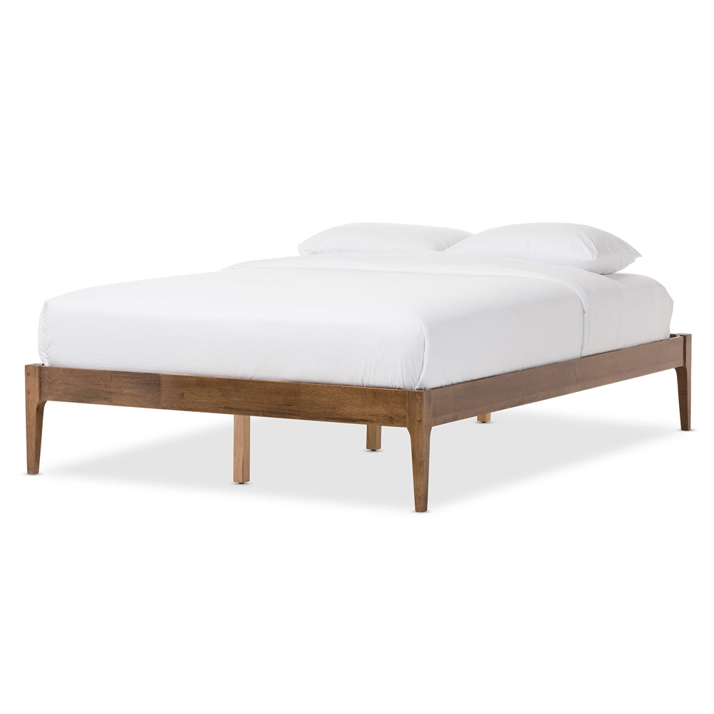 Benny Mid-Century Solid Wood Bed Frame - living-essentials