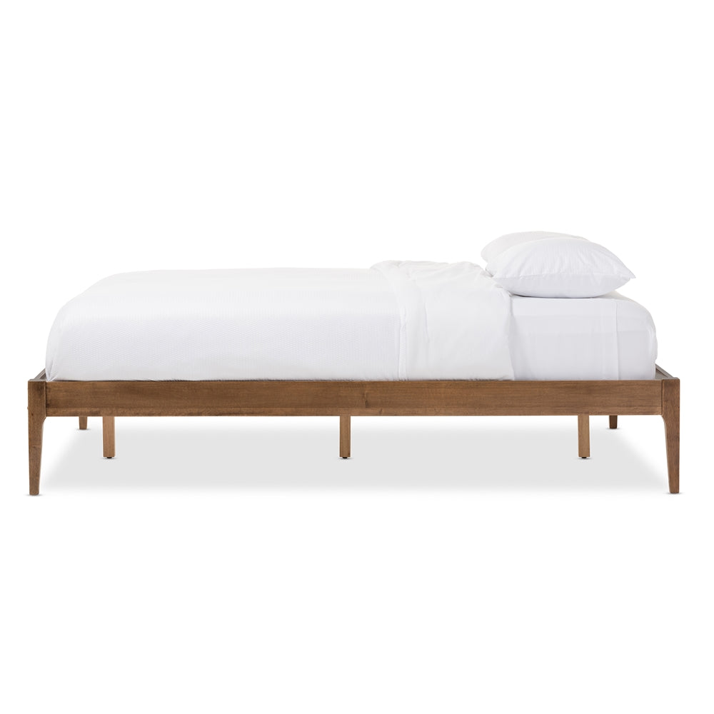 Benny Mid-Century Solid Wood Bed Frame - living-essentials