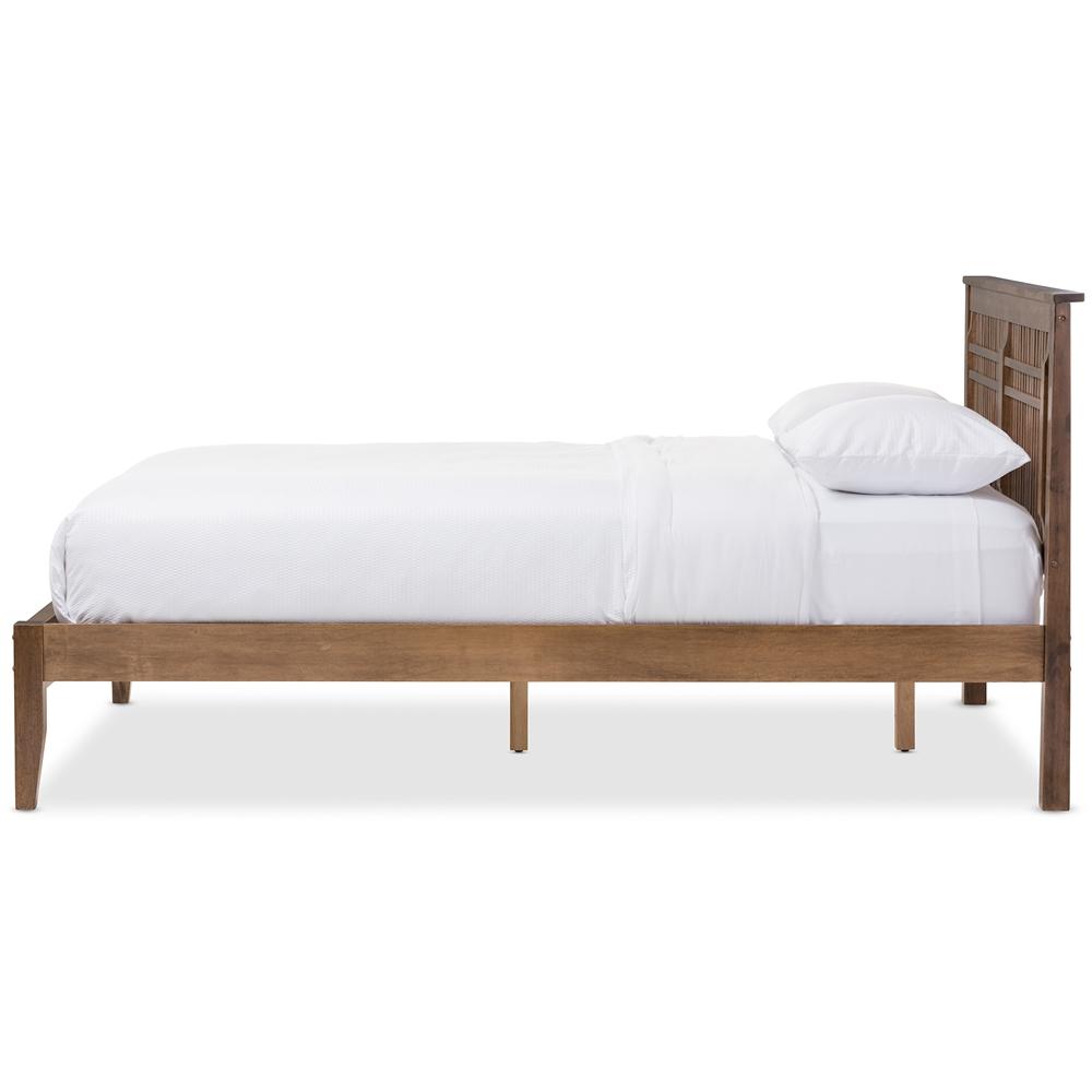 Layla Mid-Century Modern Solid Platform Bed - living-essentials