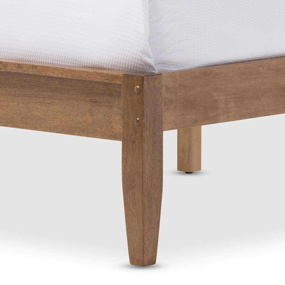 Layla Mid-Century Modern Solid Platform Bed - living-essentials