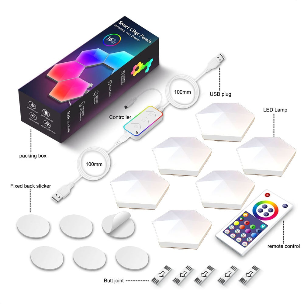 Smart LED Hexagon Panel Neon Light
