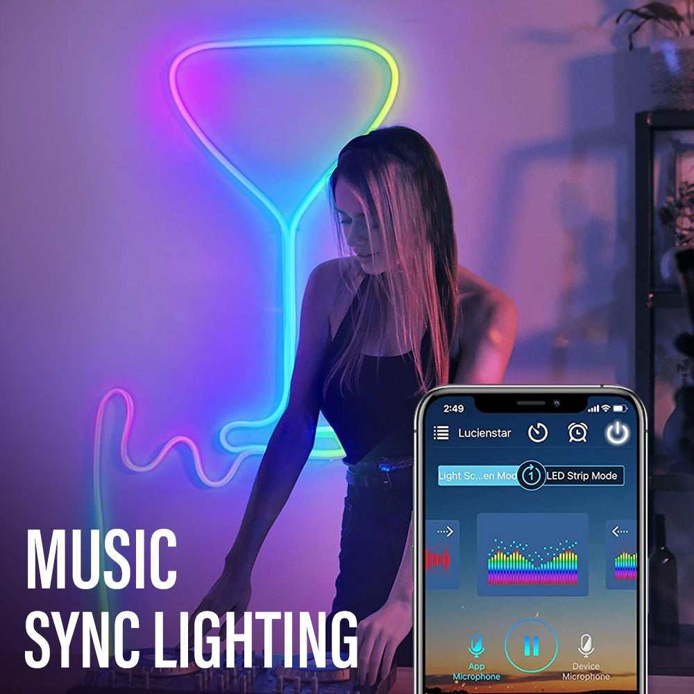 DIY Neon Rope Light with APP Control