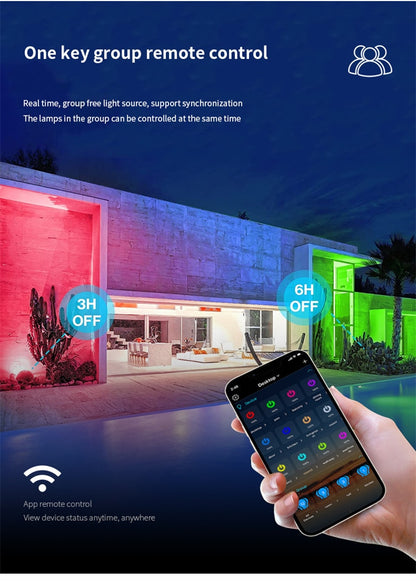 Waterproof Smart Outdoor Spotlight LED Reflector