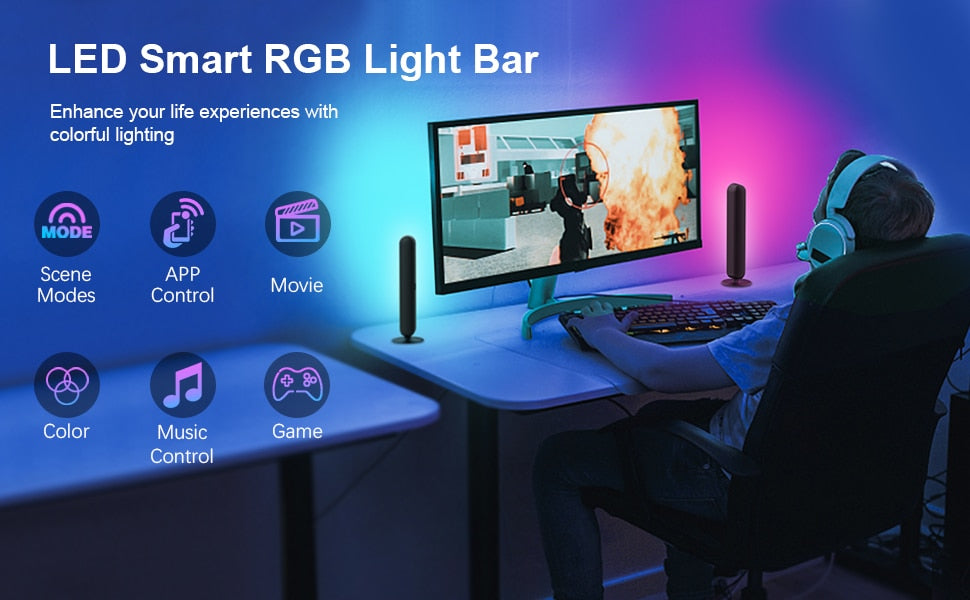 Smart Neon LED Night Light Bar Lamp
