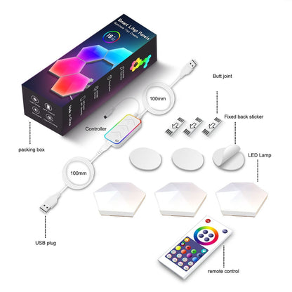 Smart LED Hexagon Panel Neon Light