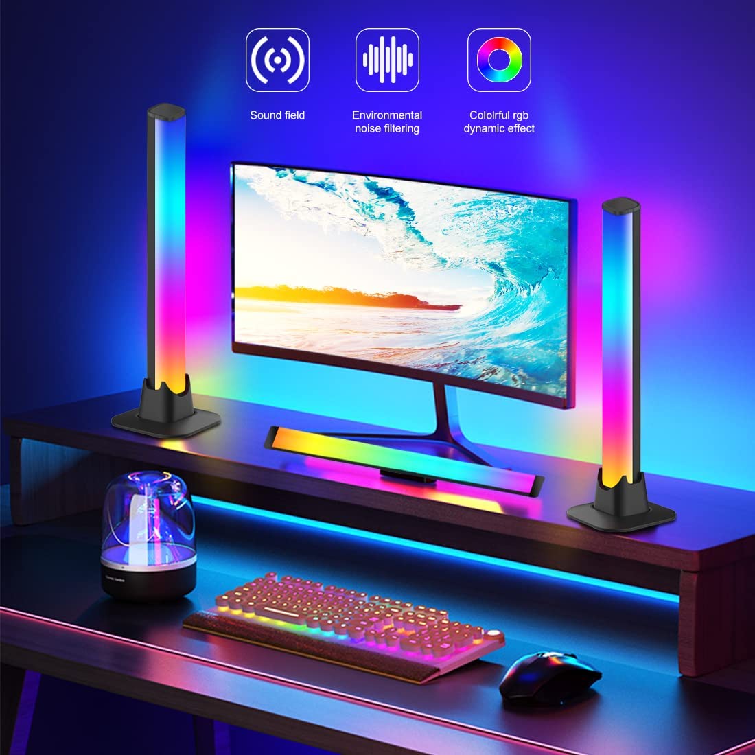 Smart RGB LED Light Bars with Bluetooth APP Control