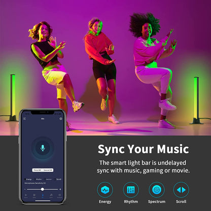 Smart RGB LED Light Bars with Bluetooth APP Control
