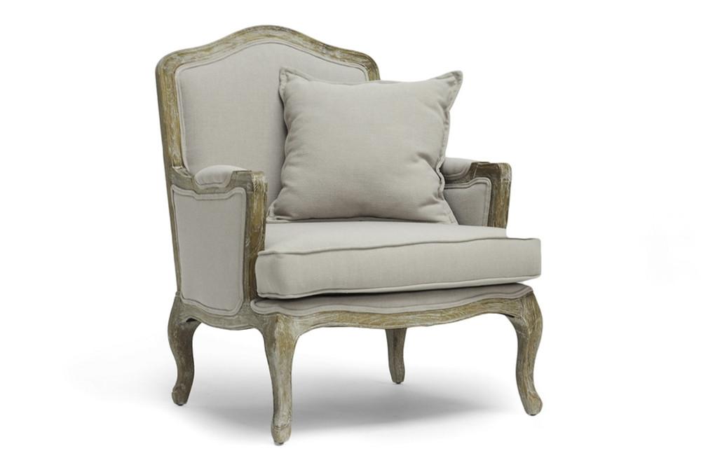 Clancy Classic Antiqued French Accent Chair - living-essentials