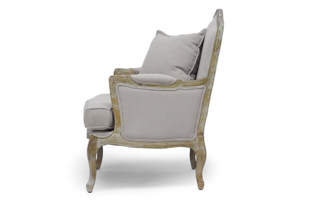 Clancy Classic Antiqued French Accent Chair - living-essentials