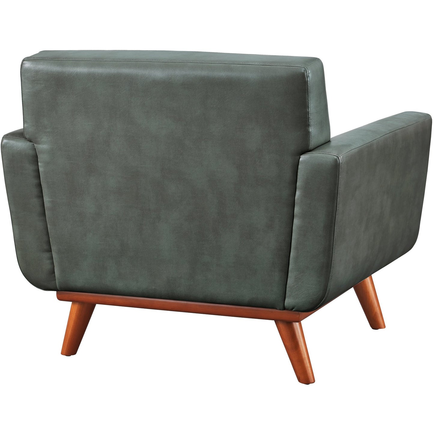 Queen Mary Smoke Grey Leather Armchair - living-essentials