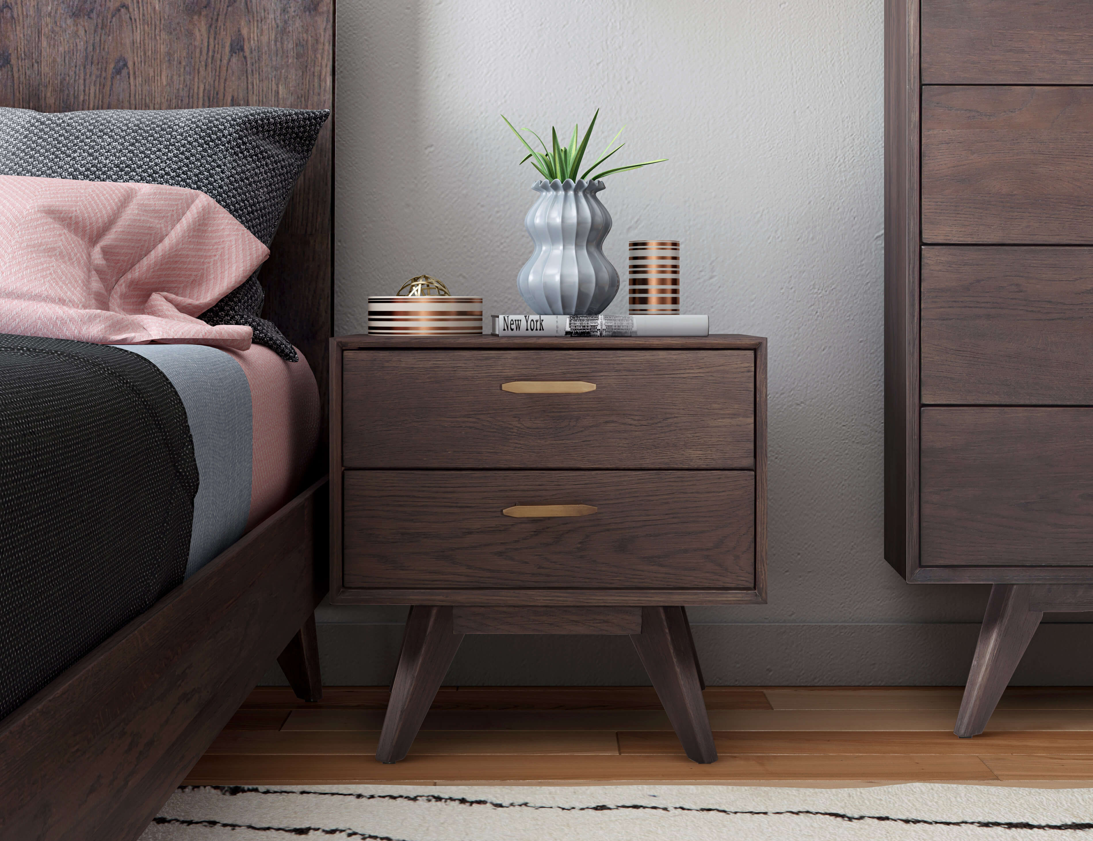 Loft Wooden Nightstand - living-essentials