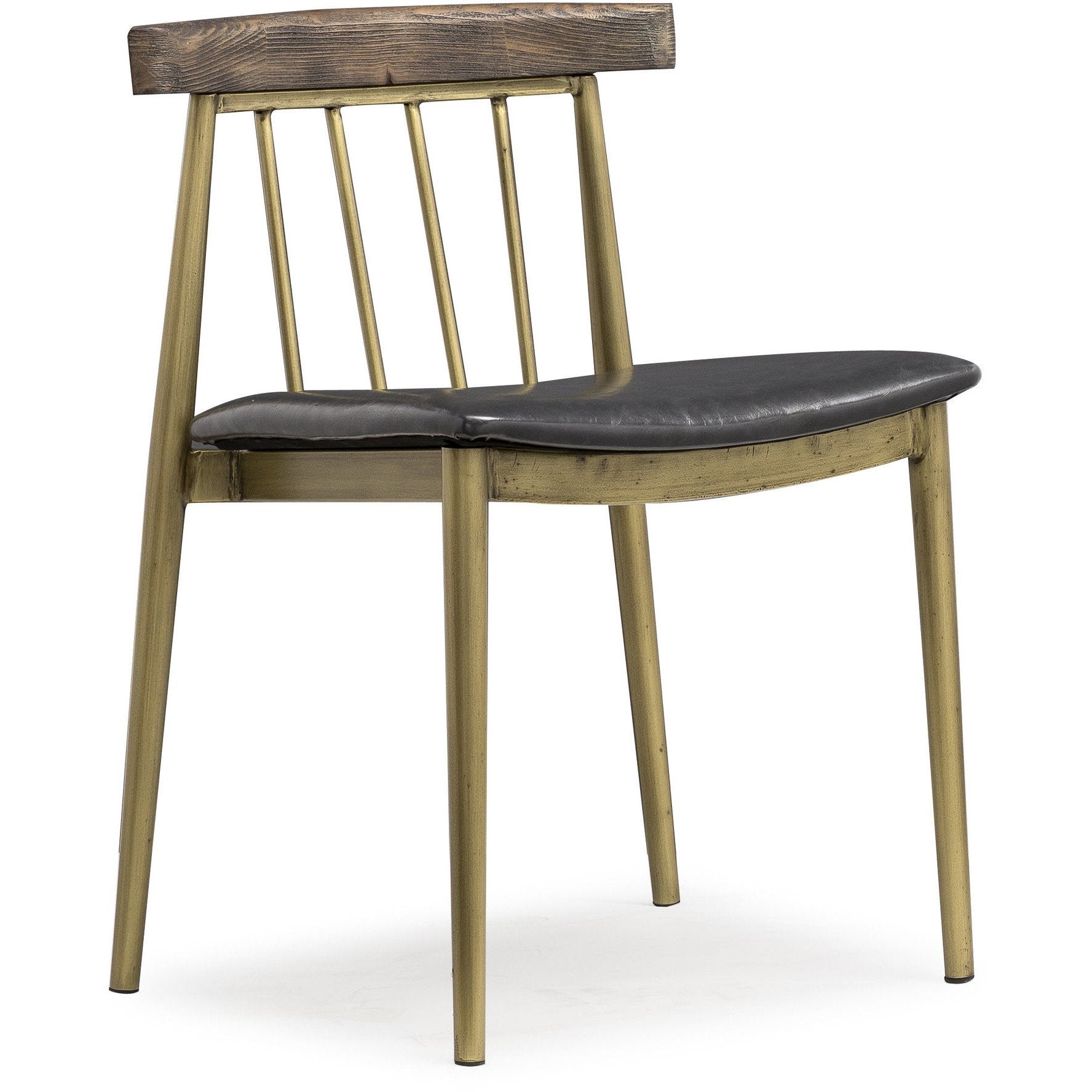 Allard Industrial Pine Dining Chair Set of 2