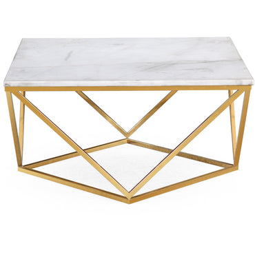 Harold White Marble CoffeeTable - living-essentials
