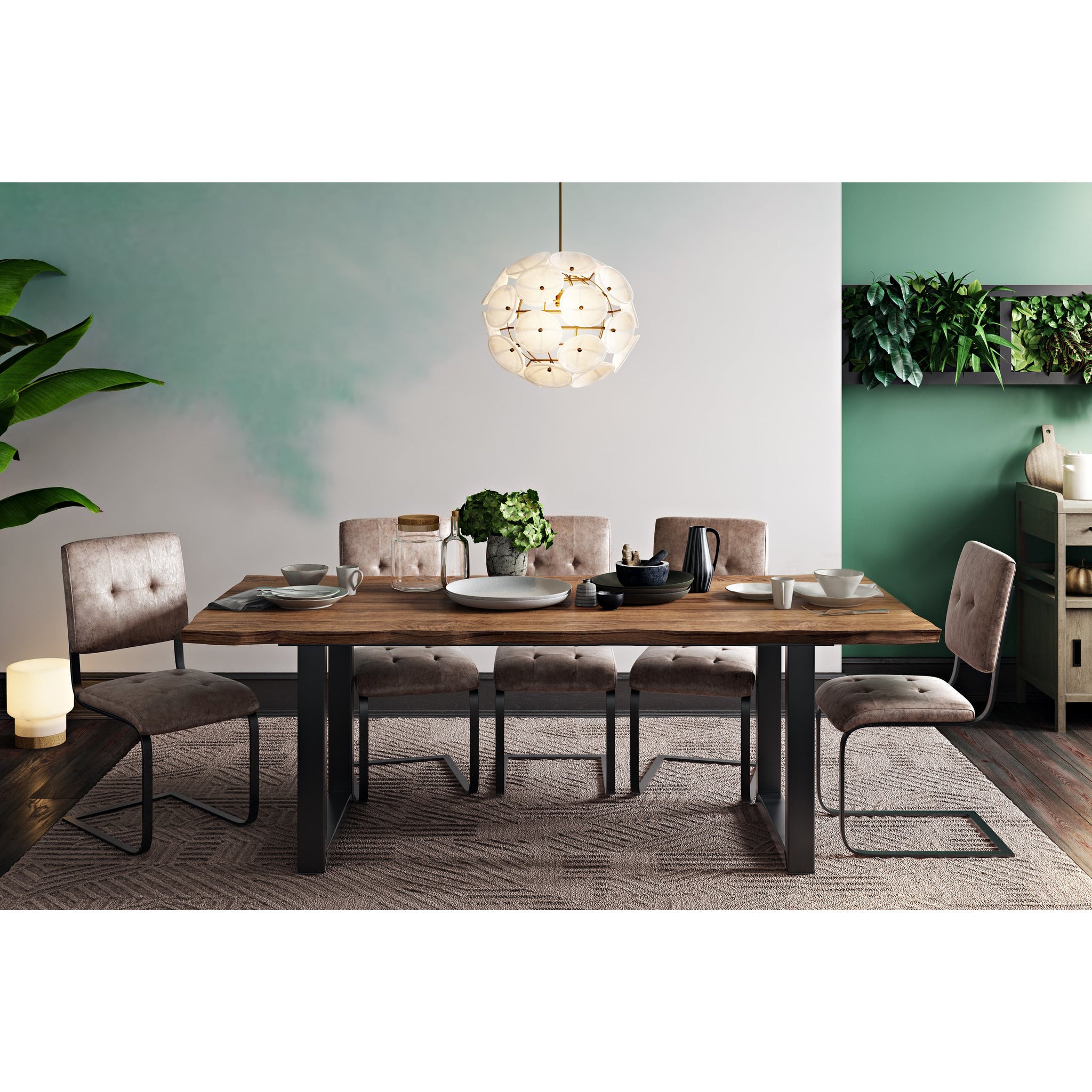 Vince Rustic Elm Dining Table - living-essentials