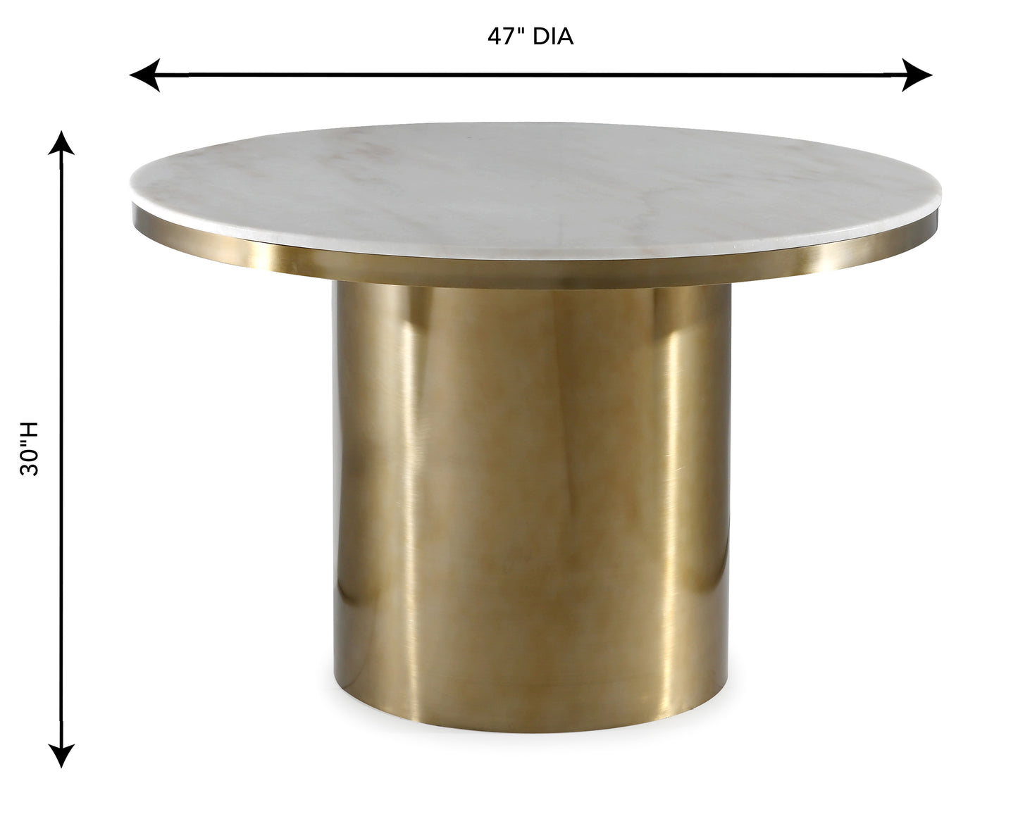 Alden Marble Dining Table - living-essentials