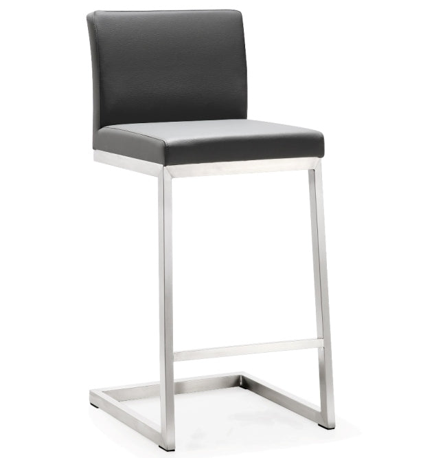 Parri Grey Steel Counter Stool (Set of 2) - living-essentials