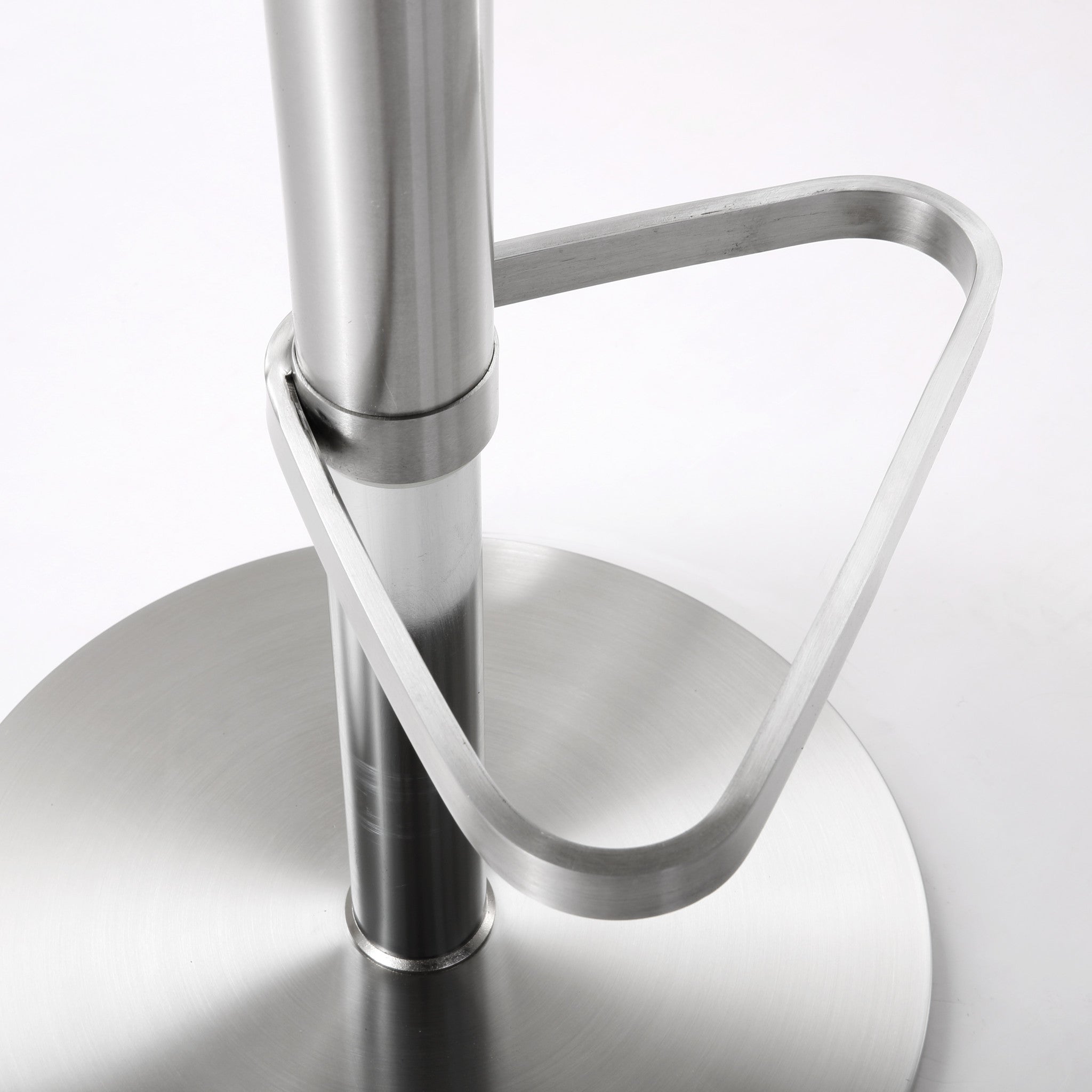 Farah White Stainless Steel Barstool - living-essentials