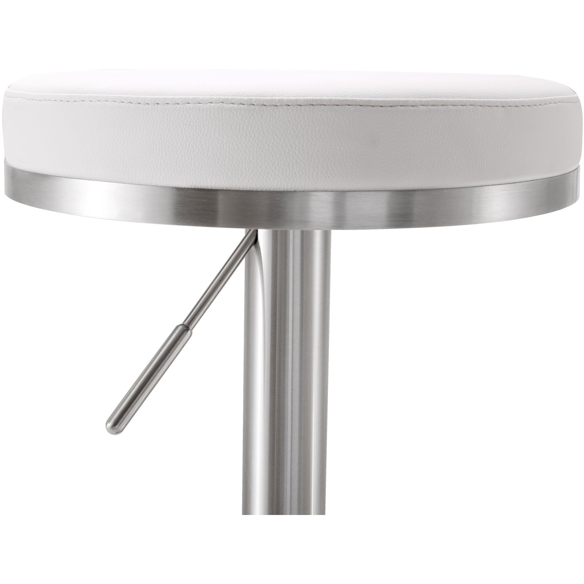 Farah White Stainless Steel Barstool - living-essentials