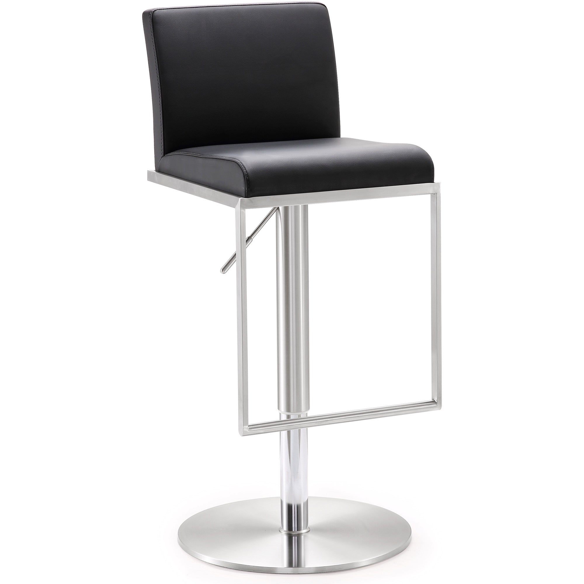 Amarie Black Stainless Steel Barstool - living-essentials