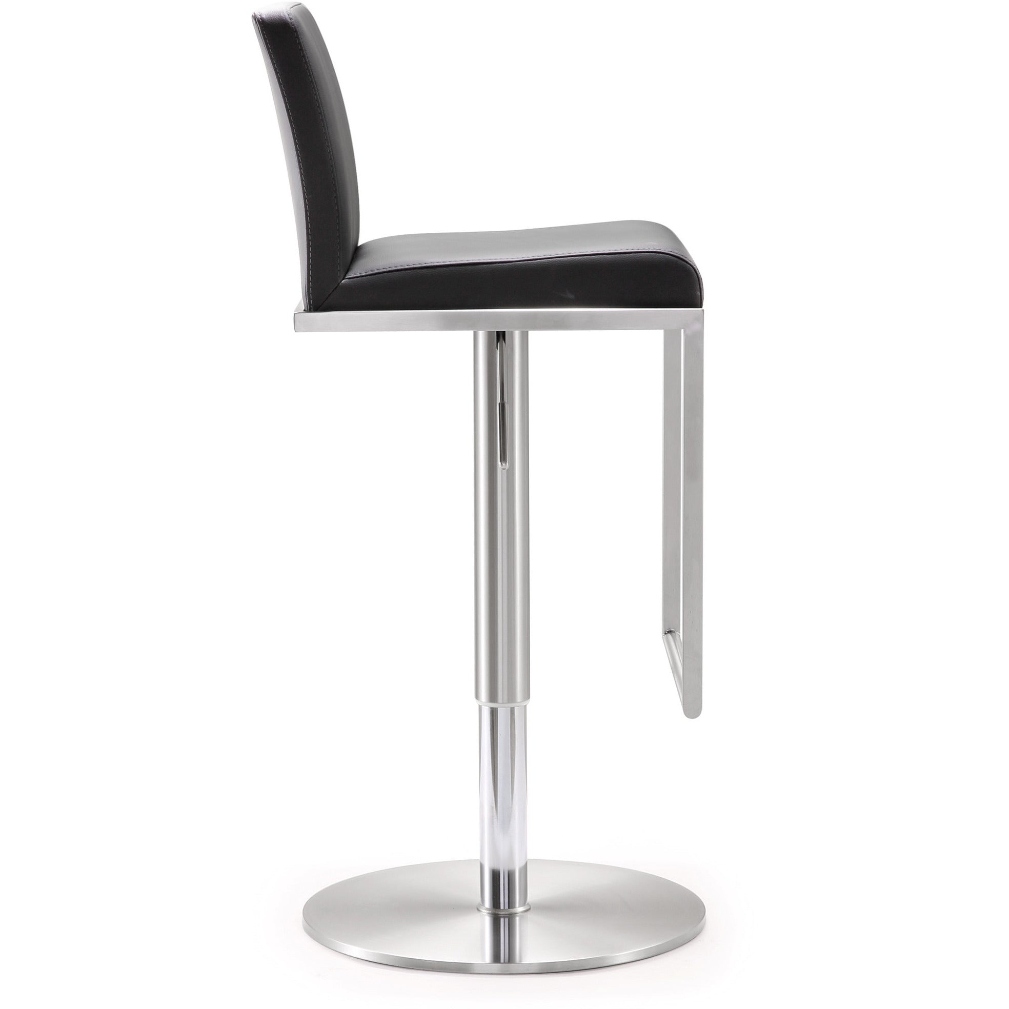 Amarie Black Stainless Steel Barstool - living-essentials