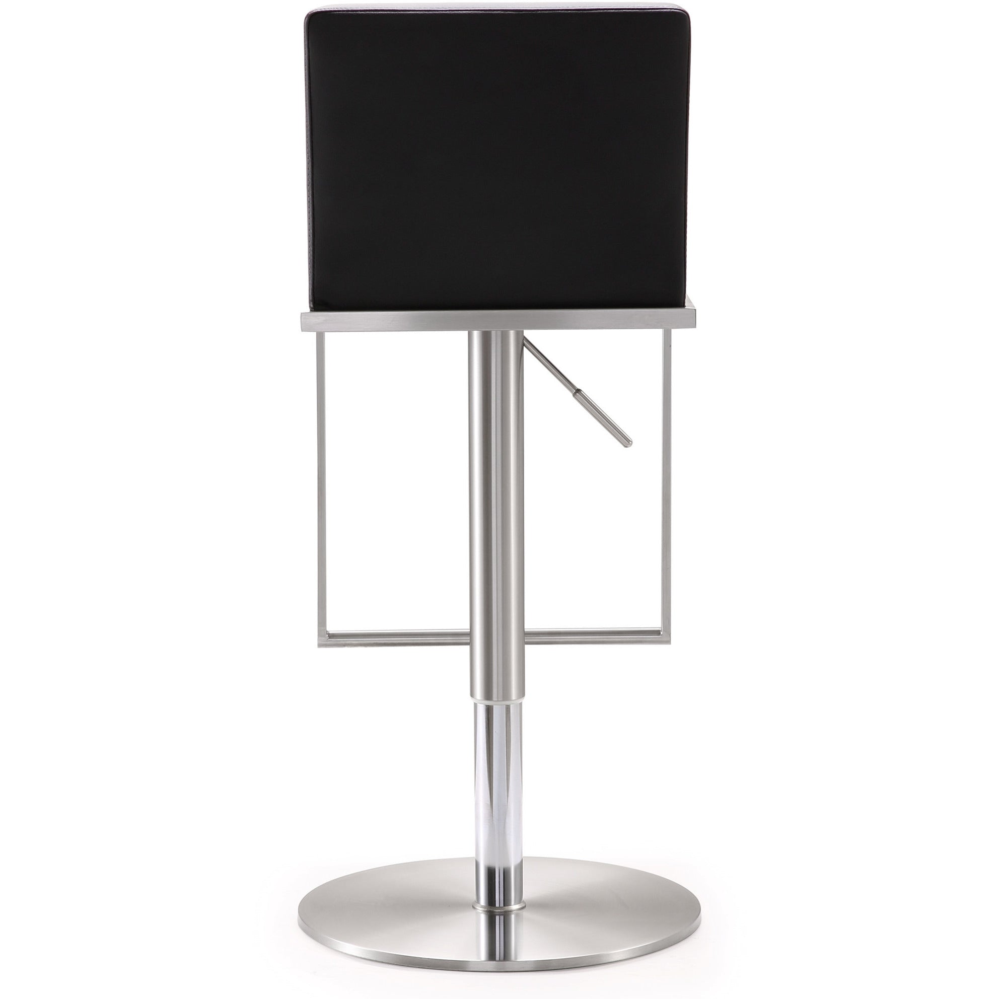 Amarie Black Stainless Steel Barstool - living-essentials