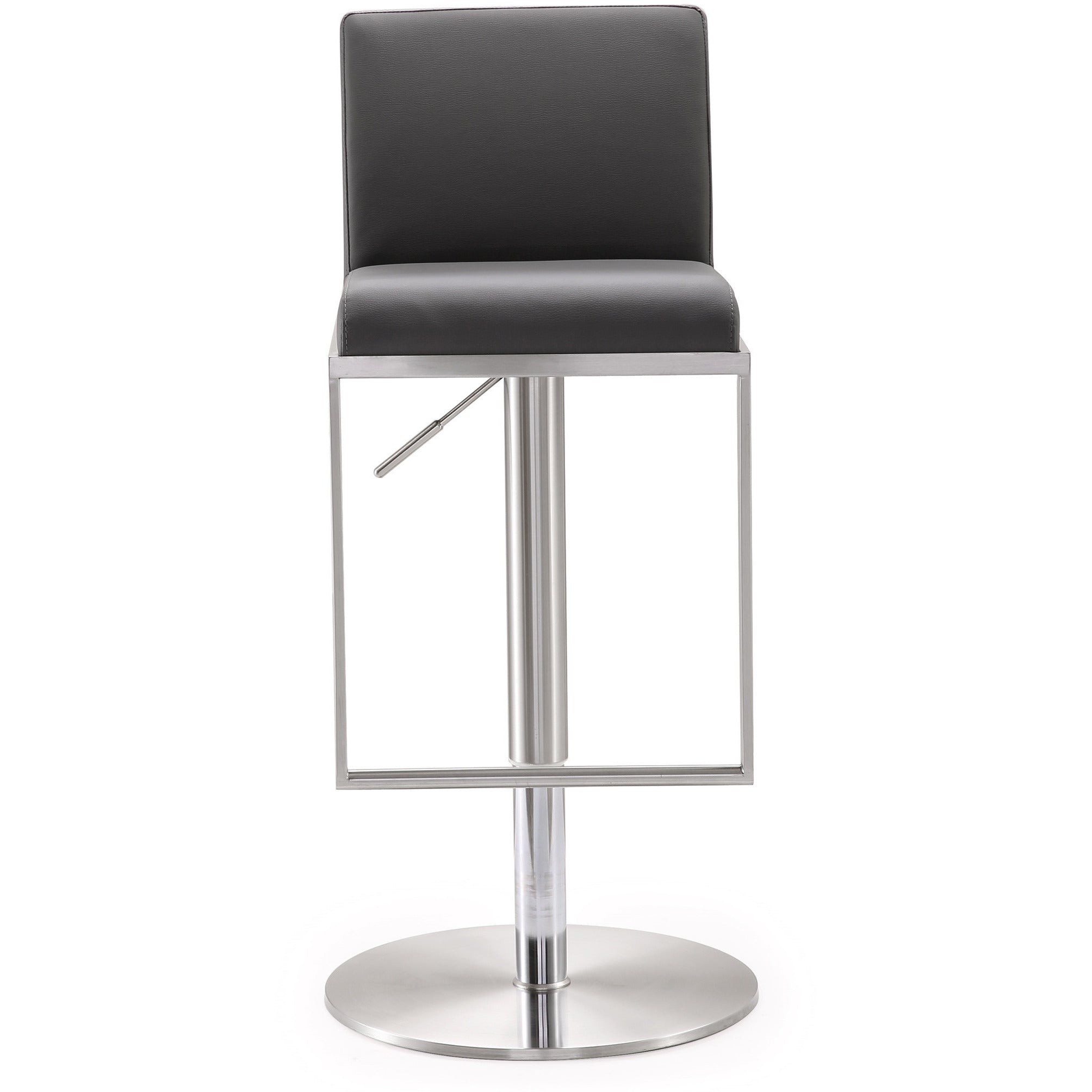 Amarie Grey Stainless Steel Barstool - living-essentials