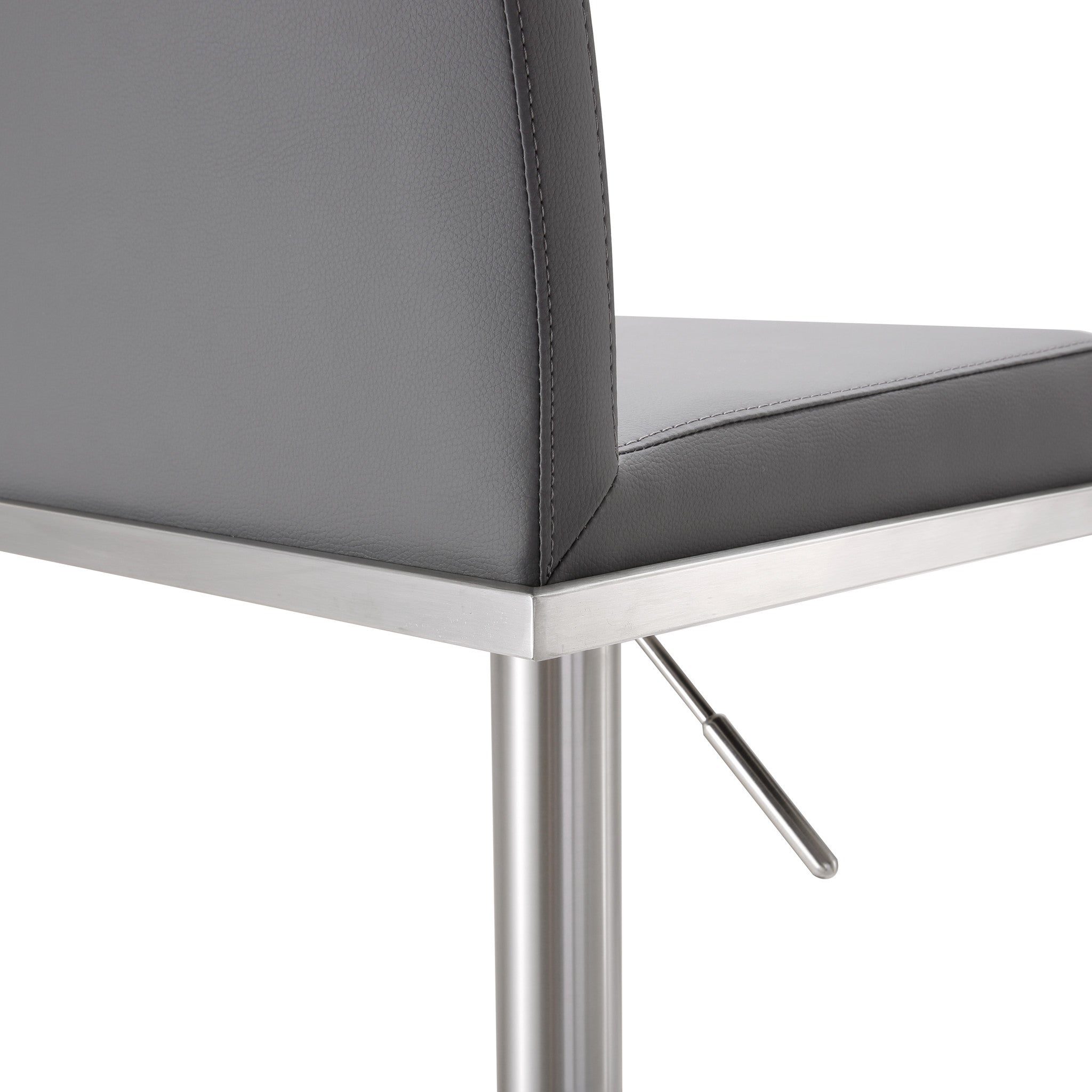 Amarie Grey Stainless Steel Barstool - living-essentials