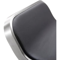 Turin Black Stainless Steel Barstool - living-essentials