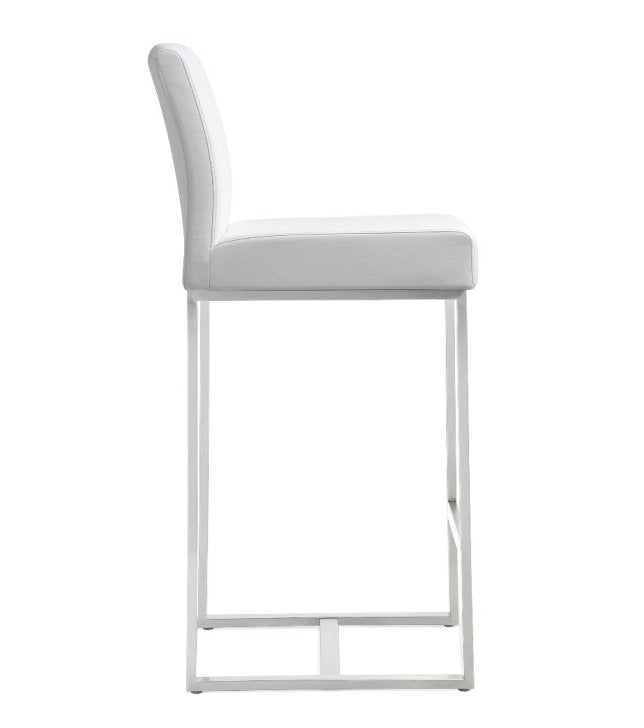 Deangelo White Steel Counterstool (Set of 2) - living-essentials