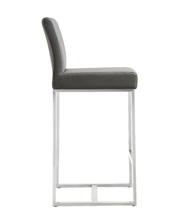 Deangelo Grey Steel Counterstool (Set of 2) - living-essentials