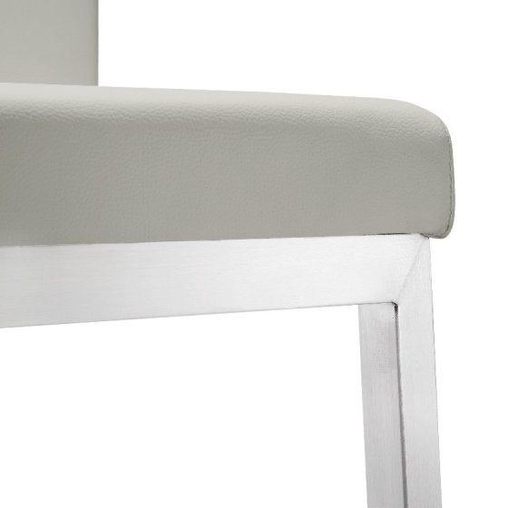 Parri Light Grey Steel Counter Stool (Set of 2) - living-essentials