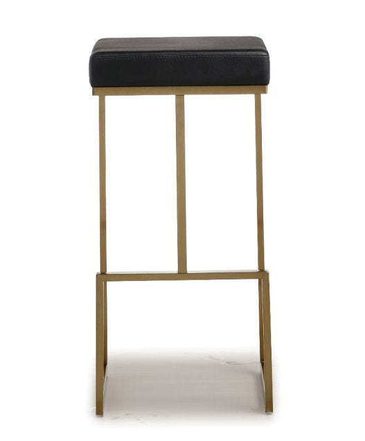 Ferras Black Gold Steel Barstool  (Set of 2) - living-essentials