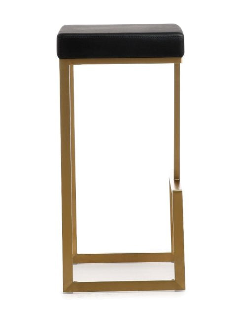 Ferras Black Gold Steel Barstool  (Set of 2) - living-essentials