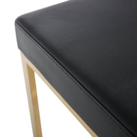 Ferras Black Gold Steel Barstool  (Set of 2) - living-essentials