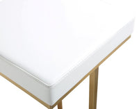 Ferras White Gold Steel Barstool (Set of 2) - living-essentials