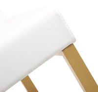 Deangelo White Gold Steel Barstool (Set of 2) - living-essentials