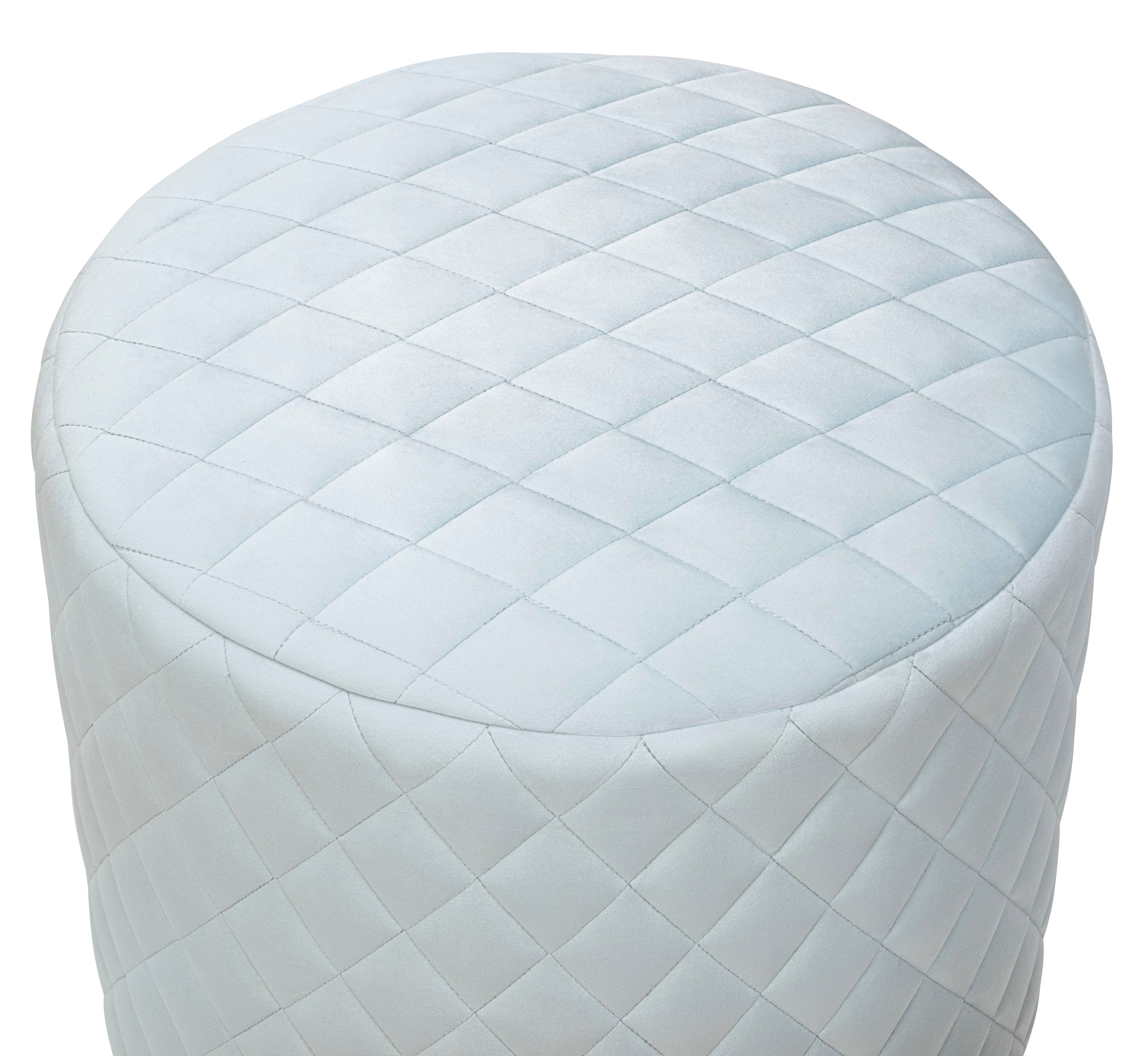 Diamond Velvet Ottoman - living-essentials